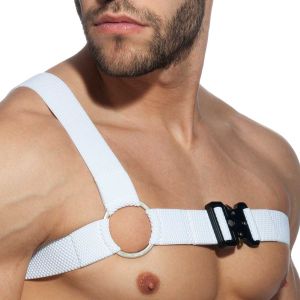 Addicted Gladiator Clipped Harness AD862 White