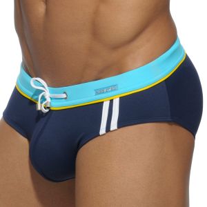 Addicted Sport Detail Binding Swim Brief ADS109 Navy