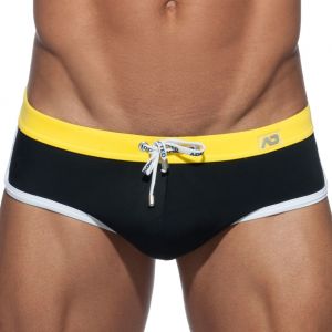 Addicted Plain Swim Brief ADS163 Black