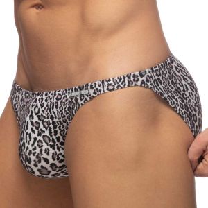 Addicted Leopard Swimderwear Mini Bikini ADS270 Charcoal