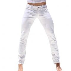 Rufskin Jimmy Slim-Fit Straight Denim Jeans White