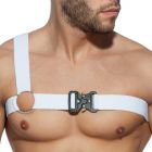 Addicted Gladiator Clipped Harness AD862 White Mens Adult